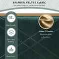 thumbnail image 5 of Christopher Knight Home Luxury Velvet Upholstered King Bed with Headboard, LED Lights, Storage Side Panels, Green, 5 of 10
