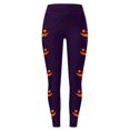 thumbnail image 4 of DHFJKG Halloween Leggings For Women Pumpkin Face Print High Waisted Stretchy Tights For Athletic Workout, 4 of 4