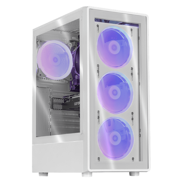 Computadora Gamer IA Xtreme PC Gaming NVIDIA GeForce RTX 3050 AMD Ryzen 5 5500 16GB SSD 1TB WIFI White Rendimiento Inteligente con IA