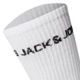 thumbnail image 3 of JACK&JONES Calcetines de tenis para niños, lote de 5 - JACBASIC LOGO TENNISSOCK, mezcla de algodón, logotipo Blanco 38-43, 3 of 4