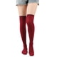 thumbnail image 4 of Xiao Hua Calcetines hasta la rodilla, talla única (largo 61 cm), gris oscuro, poliéster, 3 pares. Ideales para otoño, uso diario, calidez y para combinar con cualquier atuendo., 4 of 5