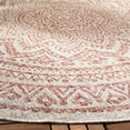 thumbnail image 4 of SAFAVIEH Courtyard Josiah Floral Medallion Indoor/Outdoor Area Rug, 6'7" x 6'7" Round, Light Beige/Terracotta, 4 of 8