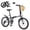 Black, variant on Folding Bike 20 inch Wheel 6 Speed Dual V Brakes Portable Foldable with Front Woven Basket Bike Fenders City Bike for Trip Commuting to Work Going to School