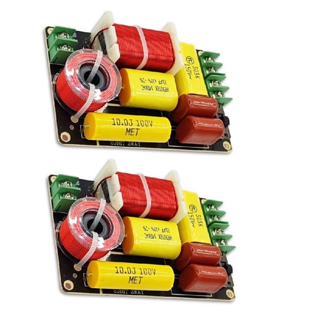 2Pcs -250 250W 2 Way Frequency Divider Tweeter Crossover Filter DIY Speaker Filter Circuit Home Sound Theater