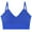 Blue1, variant on V Neck Sport Bras for Women Wireless Push Up Medium Impact Bralettes Breathable Comfortable Bras