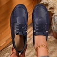 thumbnail image 2 of Viluyesy Womens Comfort Flats, Lightweight Breathable Soft Sole Round Toe Slip-On Casual Office Loafers Dark Blue, 2 of 9
