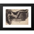 thumbnail image 2 of Oluf Hartmann 18x14 Black Modern Framed Museum Art Print Titled - Male Model, Sitting with Backward Arms (1900 - 1904), 2 of 5