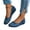 Blue, variant on YOUYEDIAN Flat Shoes for Women Spring Fall Dressy Loafers Slip on Non Slip Casual Walking Shoes Work Closed Toe Orthopedic Shoes (Blue)