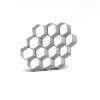 Gnmfd Stainless Steel Honeycomb Mini Hexagon Cookie Cutter, Fondant Pastry Cutter for Homemade Cookies Cakes Decorations, Easy to Use Clean for Home Baking Parties Holiday Treats Fun