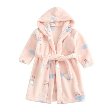 BJUTIR Girls Coat Cute Outwear Toddler Baby Boys Girls Cartoon Bathrobes Flannel Night-Robe Sleepwear