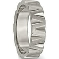 thumbnail image 4 of Titanium Satin And Polished 6mm Notched Band (Size 9.5) Made In China tb327-9.5, 4 of 5