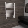 thumbnail image 2 of Amba Jeeves ECW Curved Towel Warmer with 12 Bars in White, 2 of 2