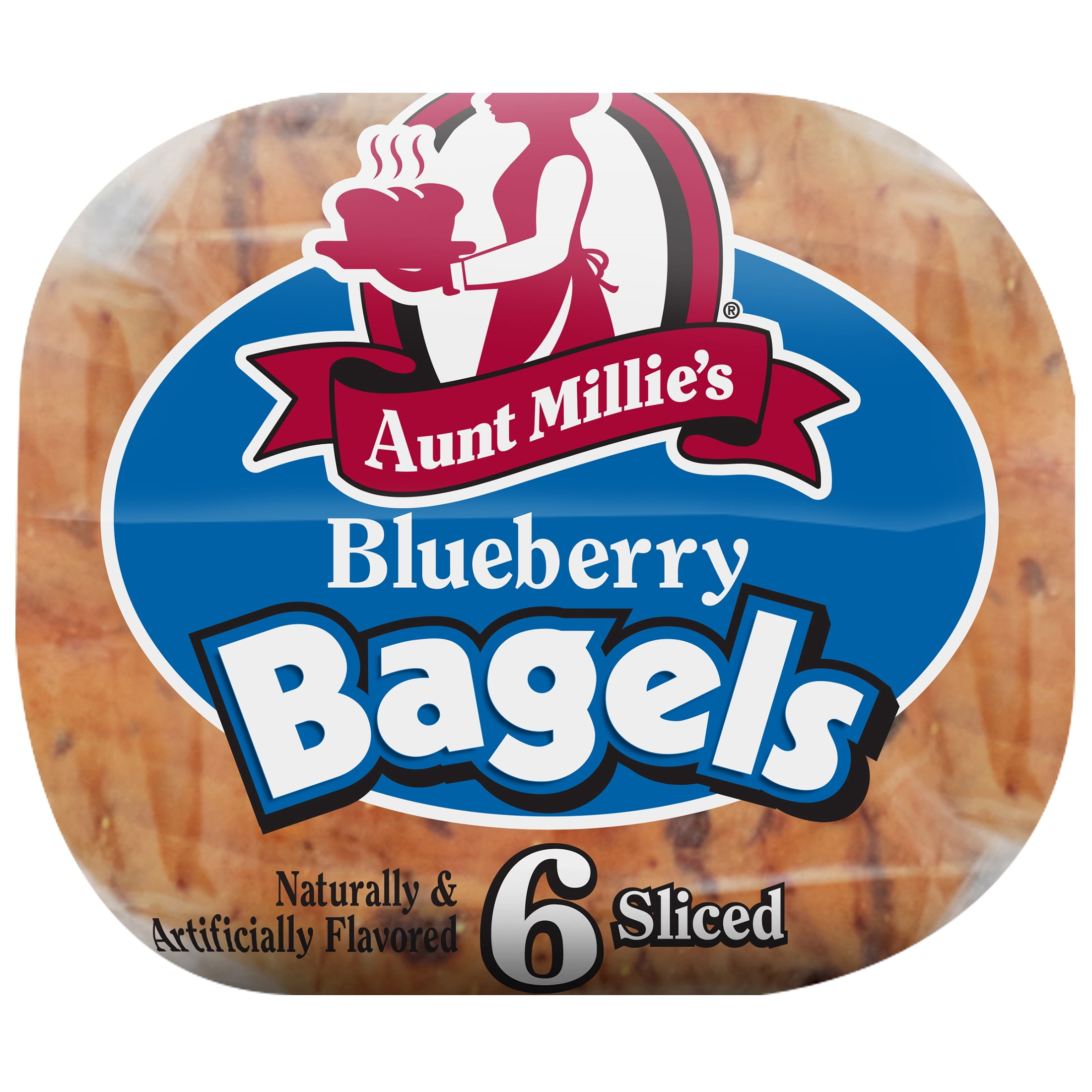 Aunt Millie's Blueberry Soft Bagels, 20 oz, 6 Count