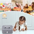 thumbnail image 2 of Organizador de Dinero Hugtrwg Contenedor Monedas Caja Ahorro Metal con Cerradura Llave 53x3 78x2 28 Pulgadas, 2 of 9