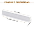 thumbnail image 2 of Unique Bargains 10 Pack Finger Edge Pull Cabinet Handles 6.3 Inch (160mm) Hole Center Kitchen Drawer Handles Knobs White, 2 of 7