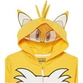 thumbnail image 3 of SEGA Sonic The Hedgehog Tails Costume Zip Up Fleece Hoodie-Boys 4-20, Gold, 7, 3 of 4