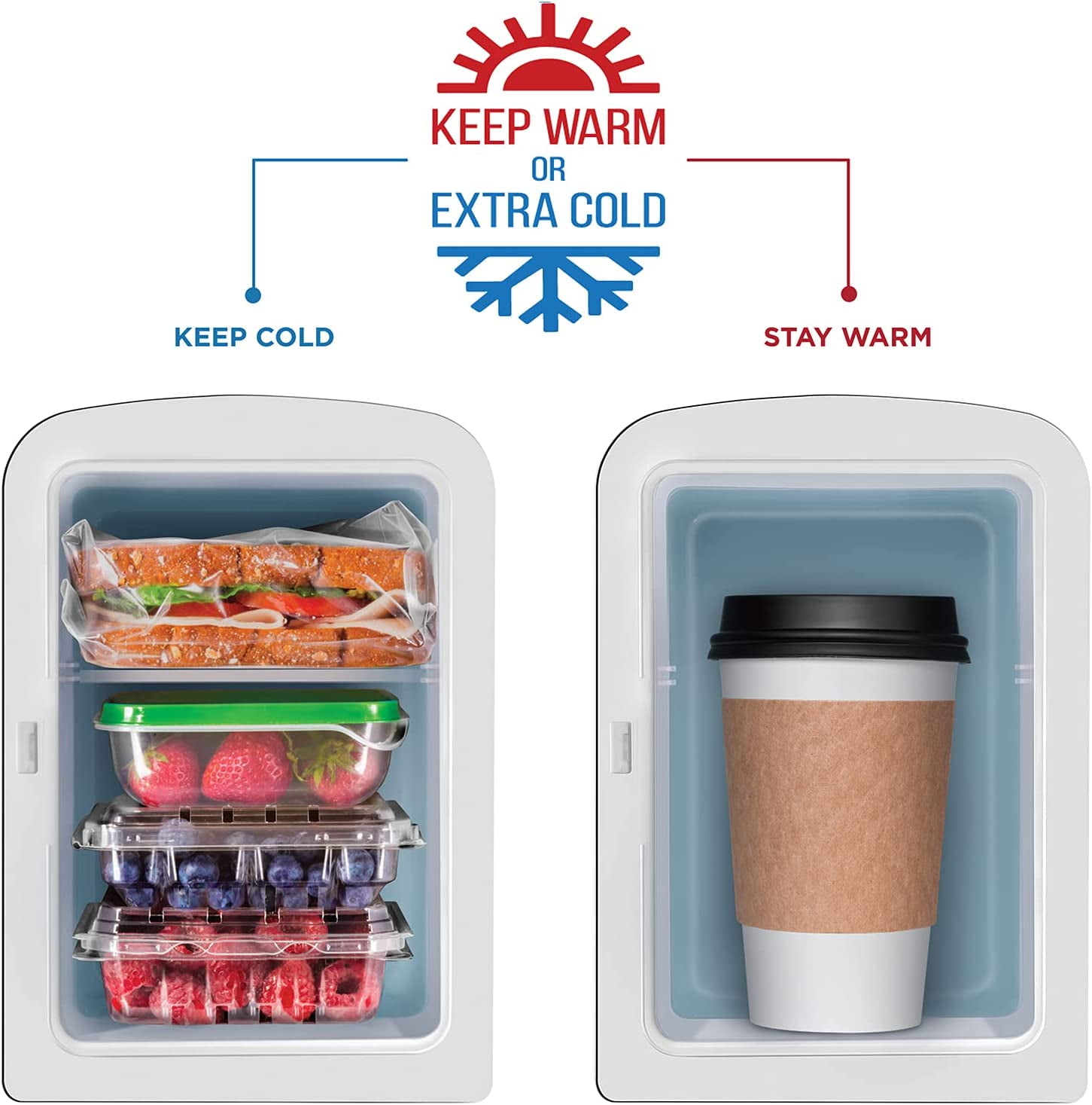 chefman mini portable compact personal fridge