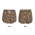thumbnail image 5 of Vsdgher Fox And Mushroom Print Women's Running Double Layer Shorts High Waisted with Pockets Elastic Yoga Workout Athletic Gym Sports, 5 of 8