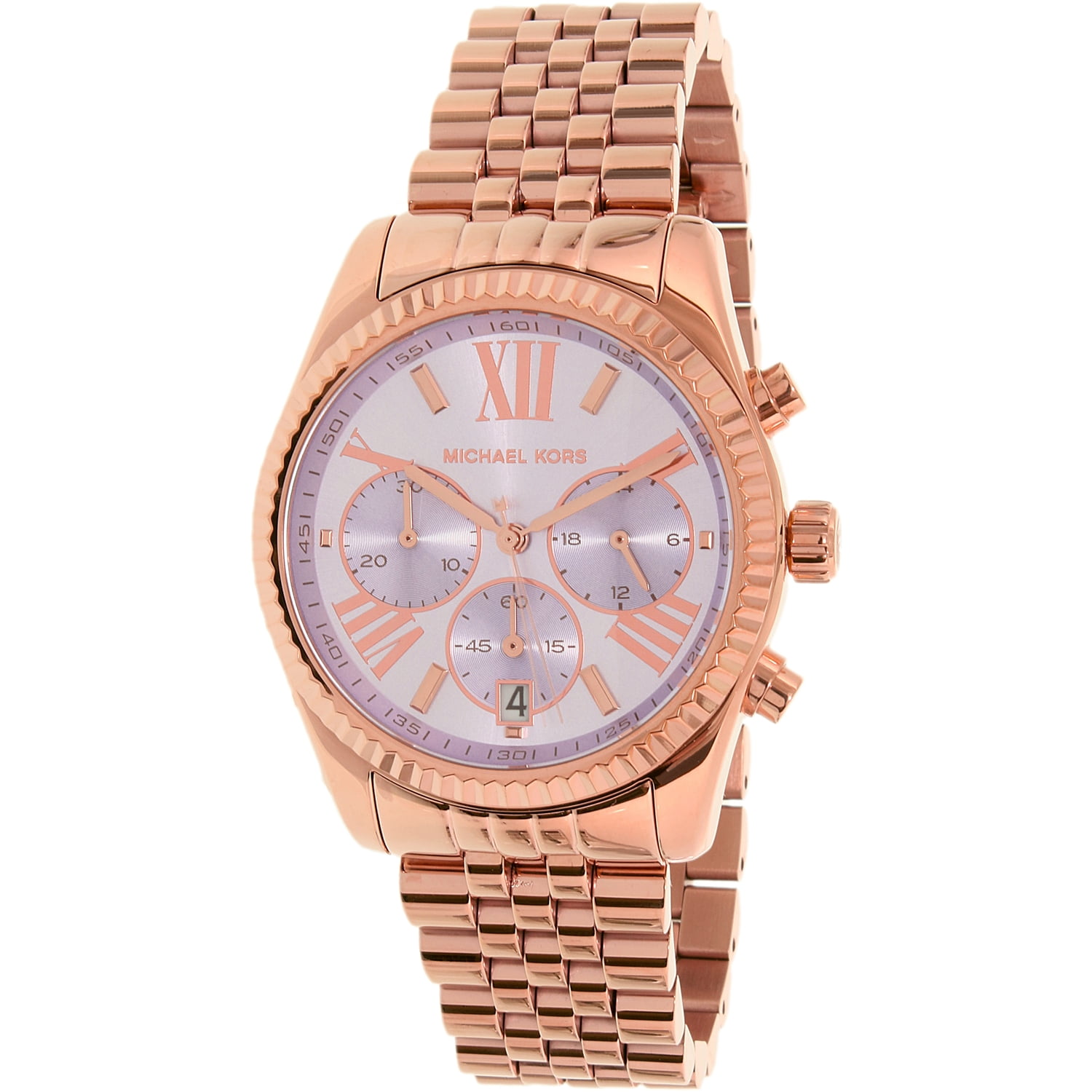 michael kors rose gold stainless steel watch