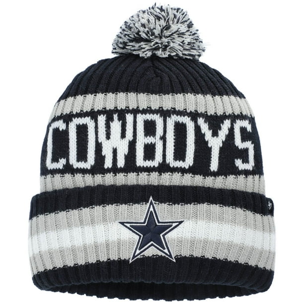Dallas Cowboys '47 Bering Cuffed Knit Hat with Pom Navy OSFA