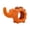 Orange, variant on Elephant Plush Dog Toy with Rope Knot Squeaky Rubber Chew Toy for Teething Boredom Relief Treat Hiding Interactive Puzzle Toy for Small and Large Breed Dogs Play - Blue
