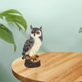 thumbnail image 4 of kurtrusly Hibou Cornu Réaliste Appât Épouvantail Extérieur Cour Jardin Statue, 4 of 9
