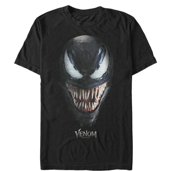 Men's Marvel Venom Film All Smiles Graphic Tee Black 3X Large