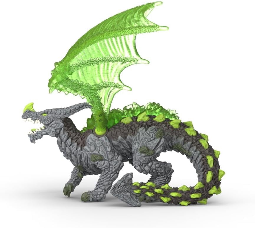 schleich Eldrador - Rock Dragon Figurine with Movable Wings - Fantasy Monster Toy for Kids Ages 7+