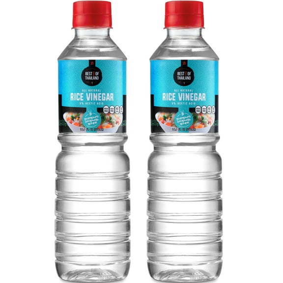 Best of Thailand Gourmet Rice Vinegar Gluten Free Vinegar for Sushi 2 x 16.9oz