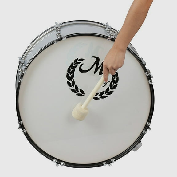 RENACLIPY 2-Pack Multi-Color Felt Wooden Drum Mallets for Marching Drums and Percussion Instruments