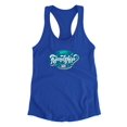 thumbnail image 3 of Friendship Day Aqua Pink Racerback Tank Women -Image by Shutterstock, Female XX-Large, 3 of 4