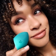Real Techniques Miracle Airblend Sponge, Makeup Blending Sponge for Liquids & Creams, Blue, 1 Count
