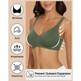thumbnail image 5 of Cassie Liz Smoothing Wireless Bras for Women Comfort Seamless Bra Full Coverage Push Up Bra Adjustable Padded Bra, 5 of 7
