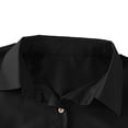 thumbnail image 5 of Inglocry Mens Short Sleeve Button Down Shirts Work Casual Button Up Relaxed Fit Summer Shirt with Two Pockets Black M, 5 of 8