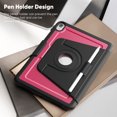 thumbnail image 6 of FJLBDE Case for iPad (A16) 11th Gen 2025/ iPad 10th Gen 10.9 Inch 2022, 360 Rotating Stand iPad Protective Case Cover with Auto Wake/Sleep, Red, 6 of 7