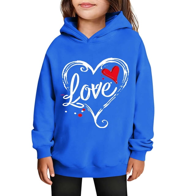 Sudaderas con capucha para niños y niñas, sudaderas casuales de manga larga, lindas sudaderas de gran tamaño con bolsillo de polar, chaquetas para niñas
