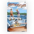 thumbnail image 3 of Kentucky Lake, Kentucky, Water Skiing (16x24 Giclee Gallery Art Print, Vivid Textured Wall Decor), 3 of 3