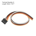 thumbnail image 2 of Breadboard Jumper Wires, 6-Pin 50cm Female to Tined Tip Cable, 2 of 4