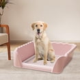 thumbnail image 6 of TOOYFUL Dog Toilet with Removable Post Compact Pet Litter Pan Portable Easily Clean Potty Trainer Training Potty Tray for Rabbit Indoor Puppy Pink, 6 of 10