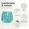 thumbnail image 6 of Picia Donut Pattern Women's 2 in 1 Athletic Running Shorts High Waisted Workout Casual Gym Sweat Shorts with Comfy Liner Zipper Pockets-X-Large, 6 of 9