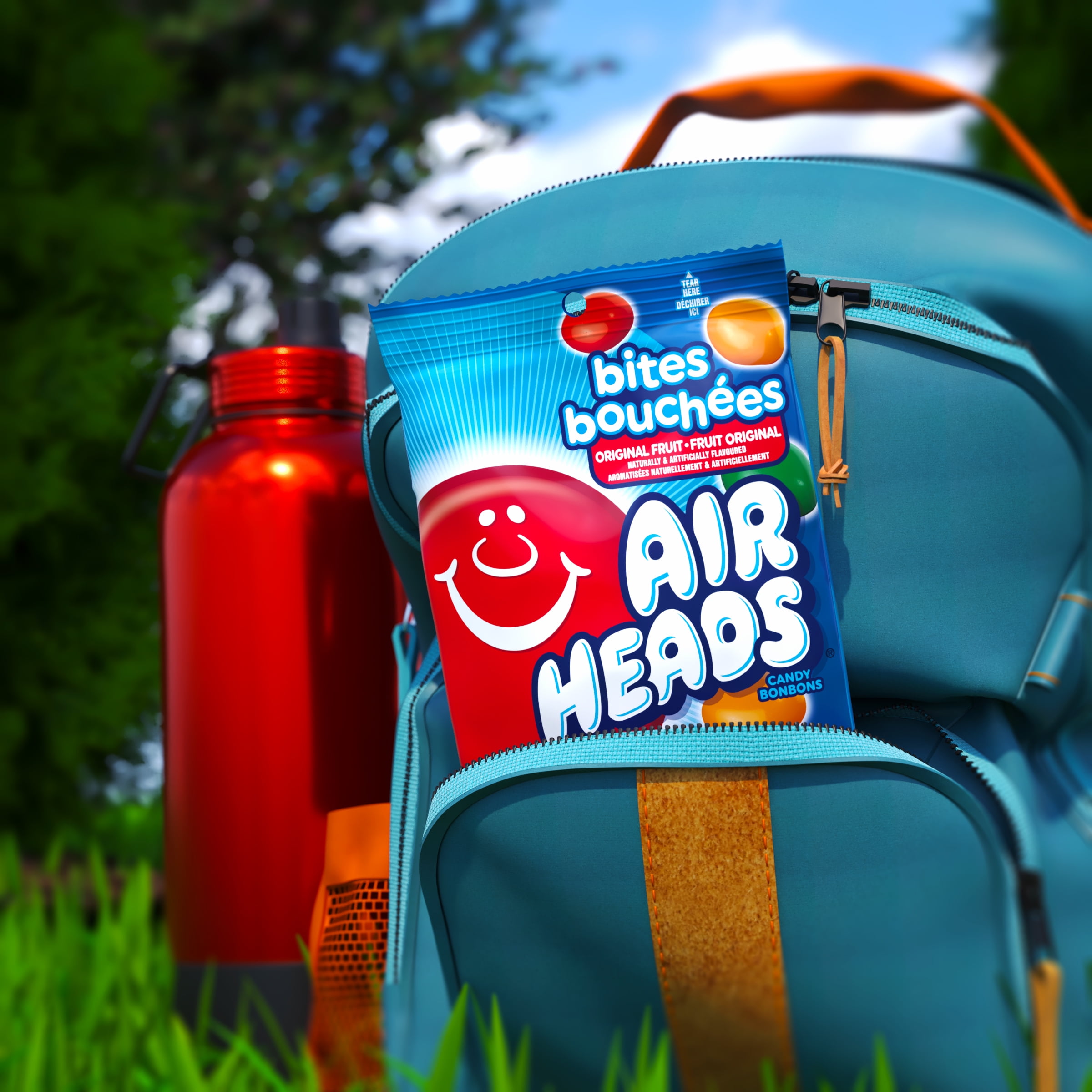 Bouchées Airheads, Bonbons fruit original, 200g E-AIR HEADS AH BOUCHES DE FRUITS