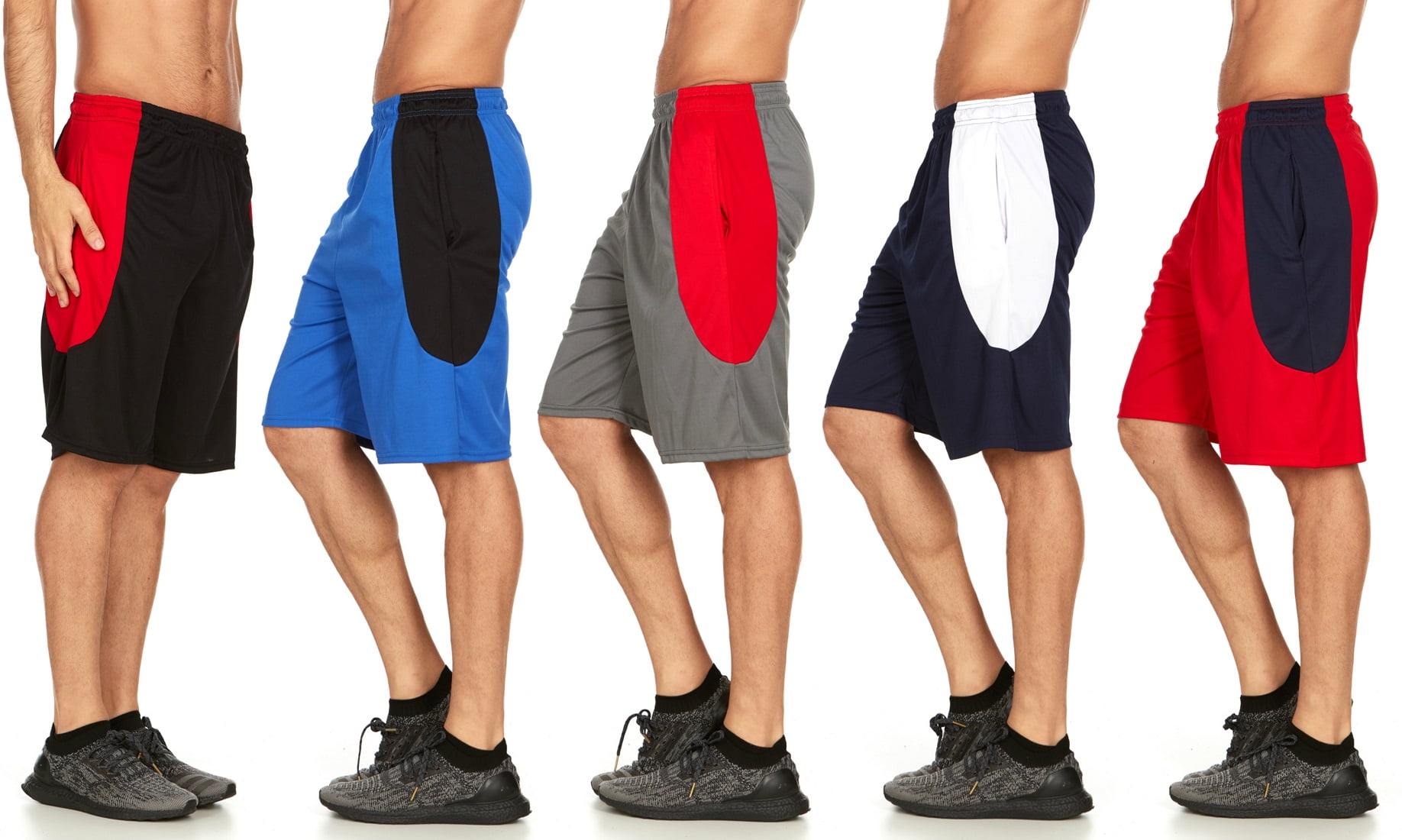 DARESAY Mens Athletic Shorts with Pockets, Workout Active Performance