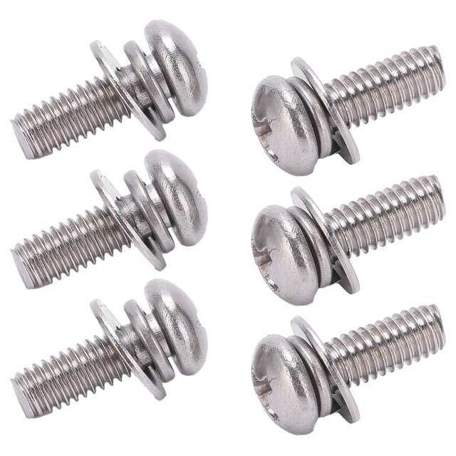 Tête de Poêle à Vis Ronde, 100 Pcs Vis de Tapotement, Vis, Boulons, Écrous, Résultats Impressionnants