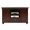 Caribbean Rum, variant on Poplar Deluxe TV Stand with 2 Fixed Wood Half Shelves, Concord Cherry