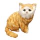 thumbnail image 3 of Gatos de peluche realistas CUTICAT juguetes de dibujos animados Gato de peluche amarillo, 3 of 8