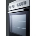 thumbnail image 5 of 24" wide smooth top electric range in slide-in style and white finish, with storage drawer and large oven window in black glass, 5 of 5