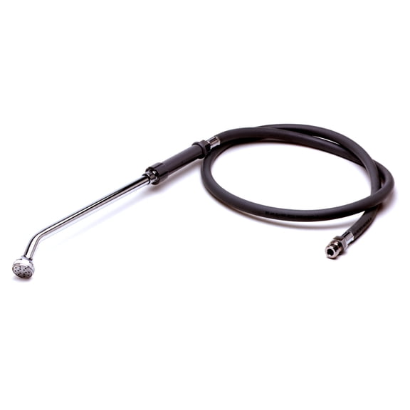 T&S Brass - Bedpan Spray Assembly, Self Closing Spray Valve with Extended Spray Outlet, 5' PVC Hose