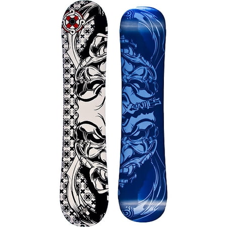 X-Games Youth Sidecap Snowboard 132cm, Black and White