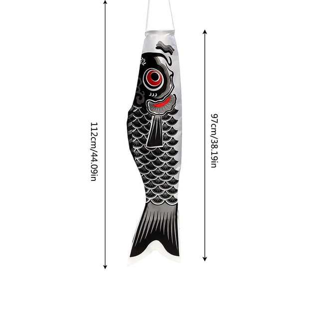 Windsock Streamer Fish Flag Kite Home Outdoors Hanging Decoration