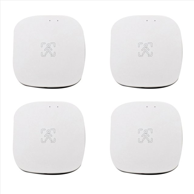 4X Sensor de Presencia Tuya ZigBee MmWave con Luminancia DeteccióN de Radar de Microondas PIR Sensor de Movimiento Montaje en Pared